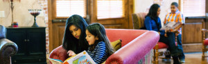 adults reading to kids